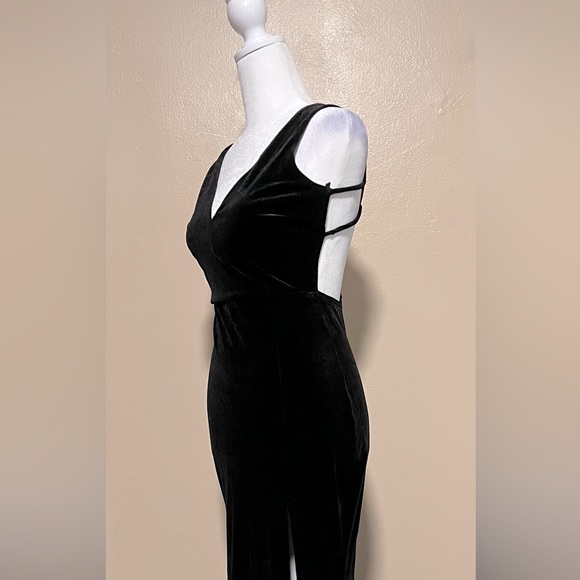 Windsor Lace-up back Suede gown|Size:Small - Picture 6 of 7